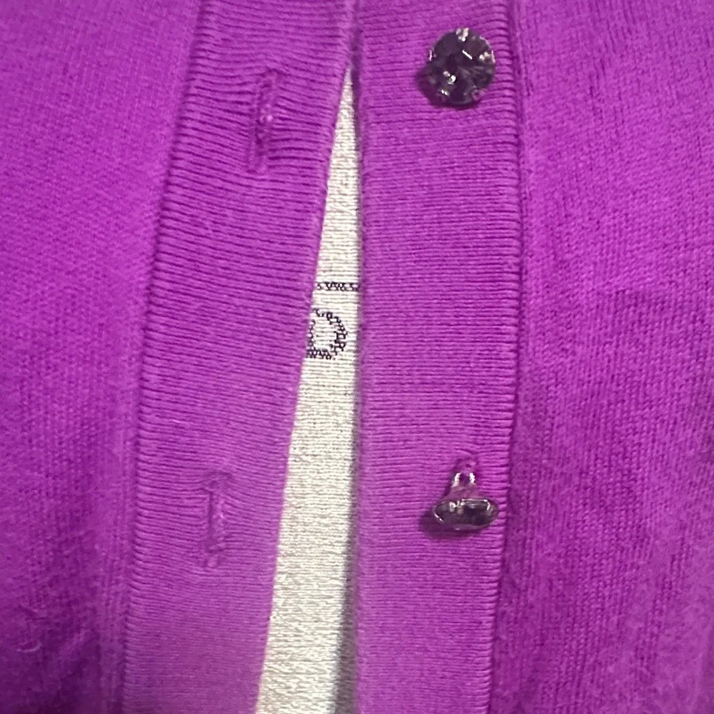 Purple‎ Pink Cardigan with Embellished Bling Collar